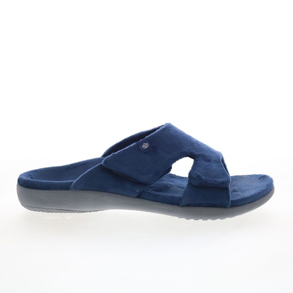 Spenco Womens Kholo Visa Slipper Blue Shoes (NWT)